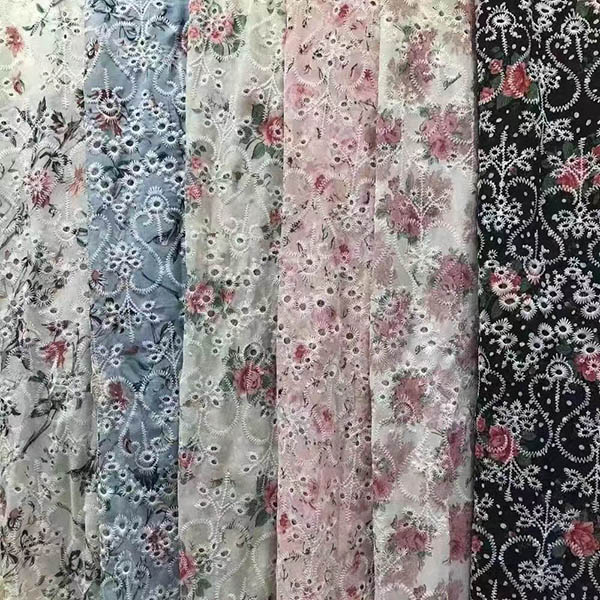 پارچه ابریشمی گلدوزی
