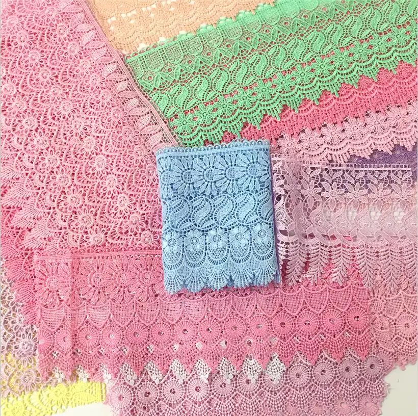 Wholesale Classic Exquisite Mesh Polyester Embroidered Lace For Women S Clothing