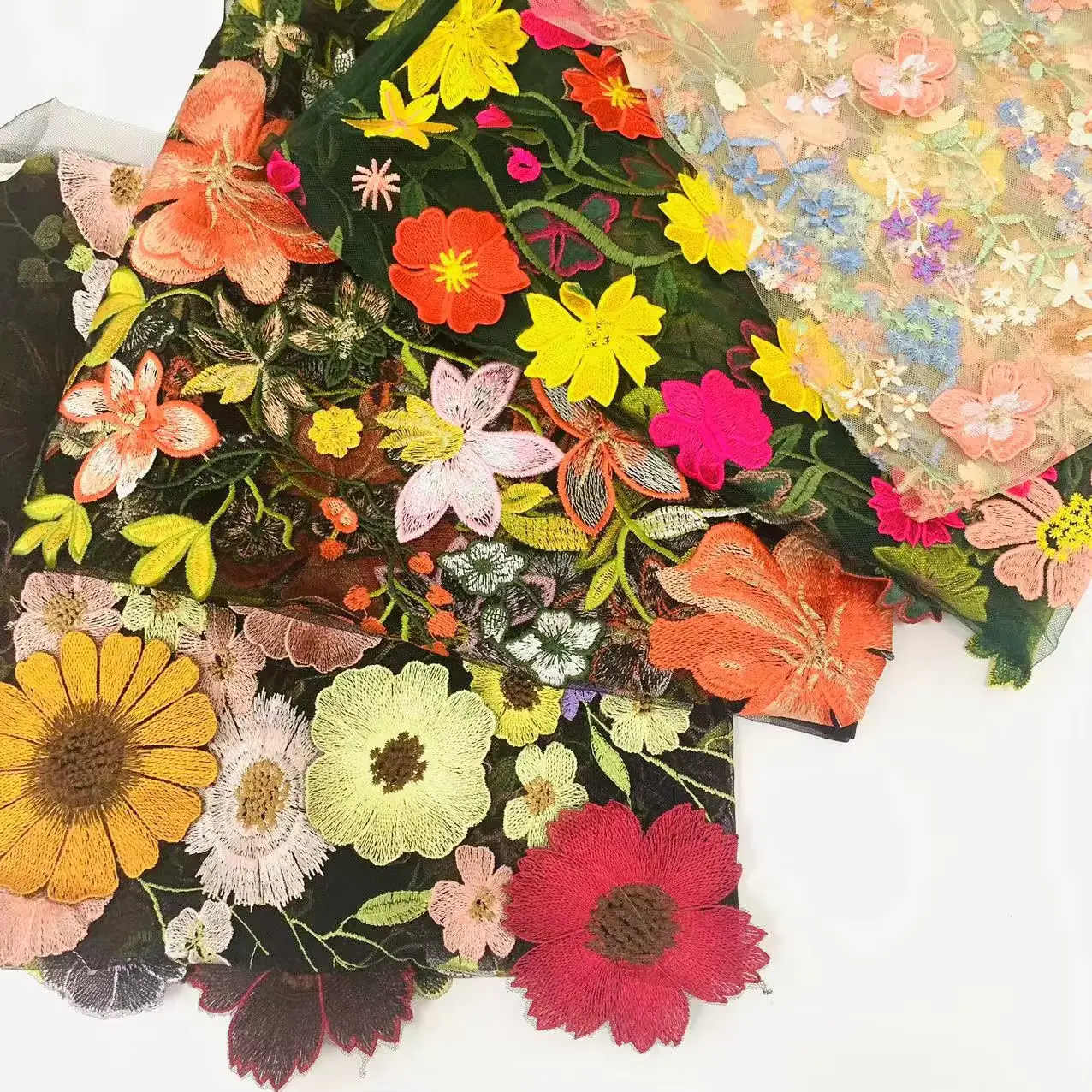 Wholesale Beautiful 3d Flower Beaded Cheap Textile Embroidery Fabric Swiss Voile Lace Trim 2021 Wholesale Beautiful 3d Flower Beaded Cheap Textile Embroidery Fabric Swiss Voile Lace Trim 2021