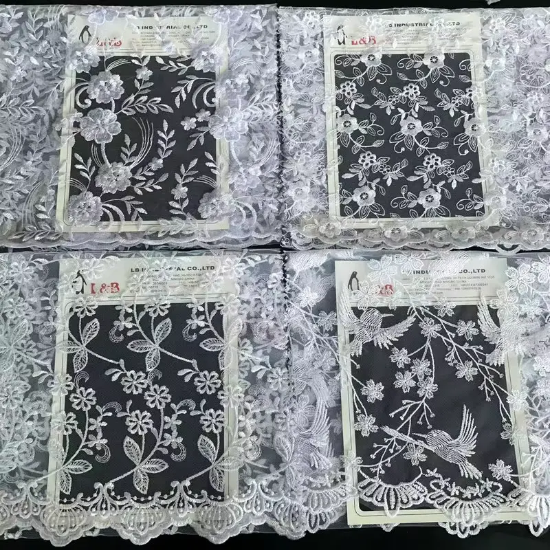 Wholesale Beautiful 3d Flower Beaded Cheap Textile Embroidery Fabric Swiss Voile Lace Trim 2021 Wholesale Beautiful 3d Flower Beaded Cheap Textile Embroidery Fabric Swiss Voile Lace Trim 2021