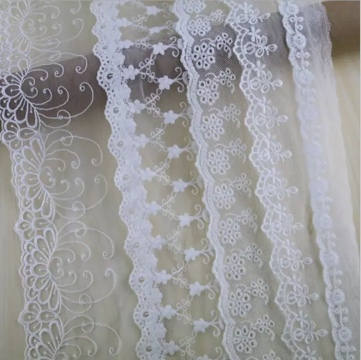 Wholesale High Quality Colorful Embroidery Lace Trimmingmesh Lace Wholesale High Quality Colorful Embroidery Lace Trimmingmesh Lace