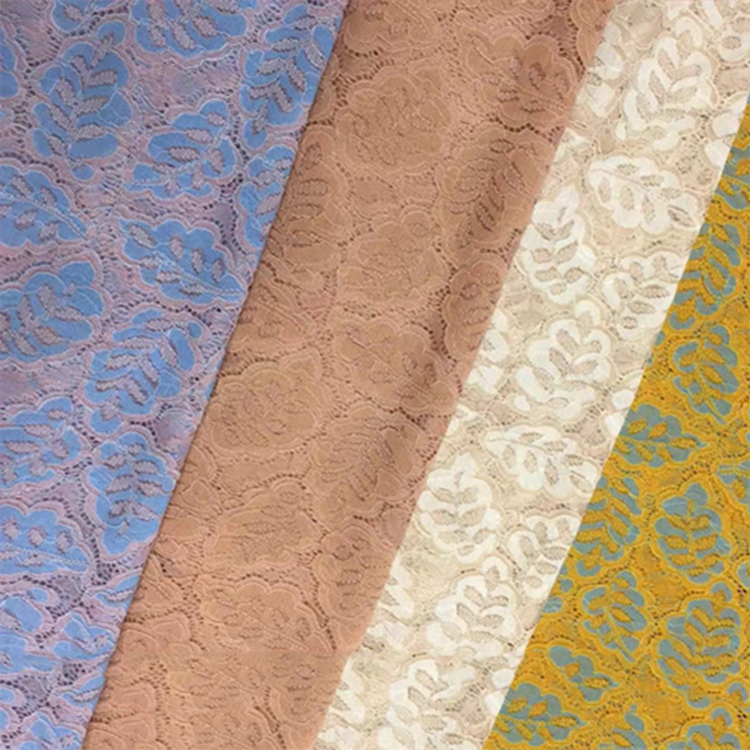 طراحی جدید پارچه نایلون رنگارنگ عمده فروشی برای لباس بانوی